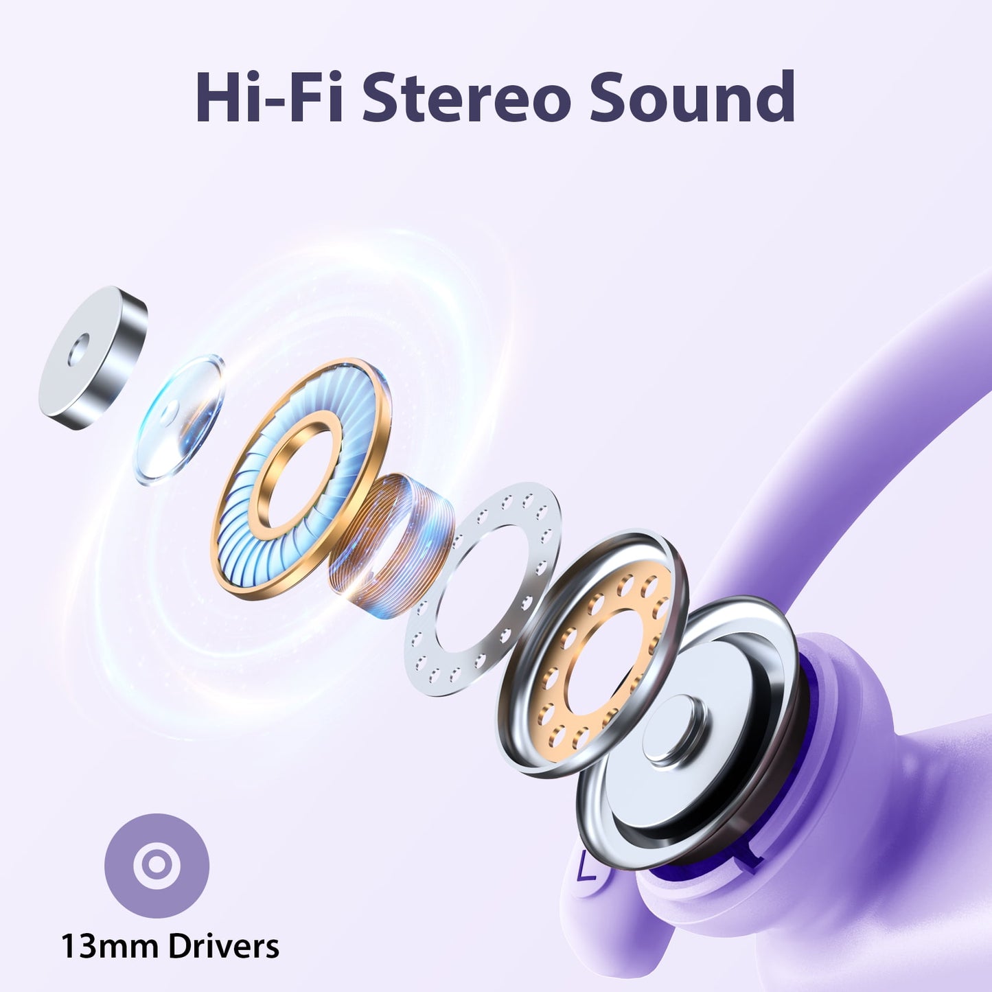 VEAT00L Wireless Earbuds Bluetooth Headphone Sport, Bluetooth 5.4 Earbud, 72Hrs Earphone with Earhook, Noise Cancelling Mic, IP7 Waterproof Headset for Workout/Running