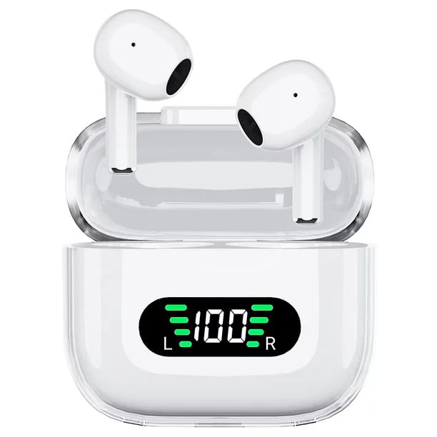Wireless Earbuds Bluetooth Headphones 48hrs Play Back Sport Earphones with LED Display Over-Ear Buds with Earhooks Built-in Mic Headset for Workout