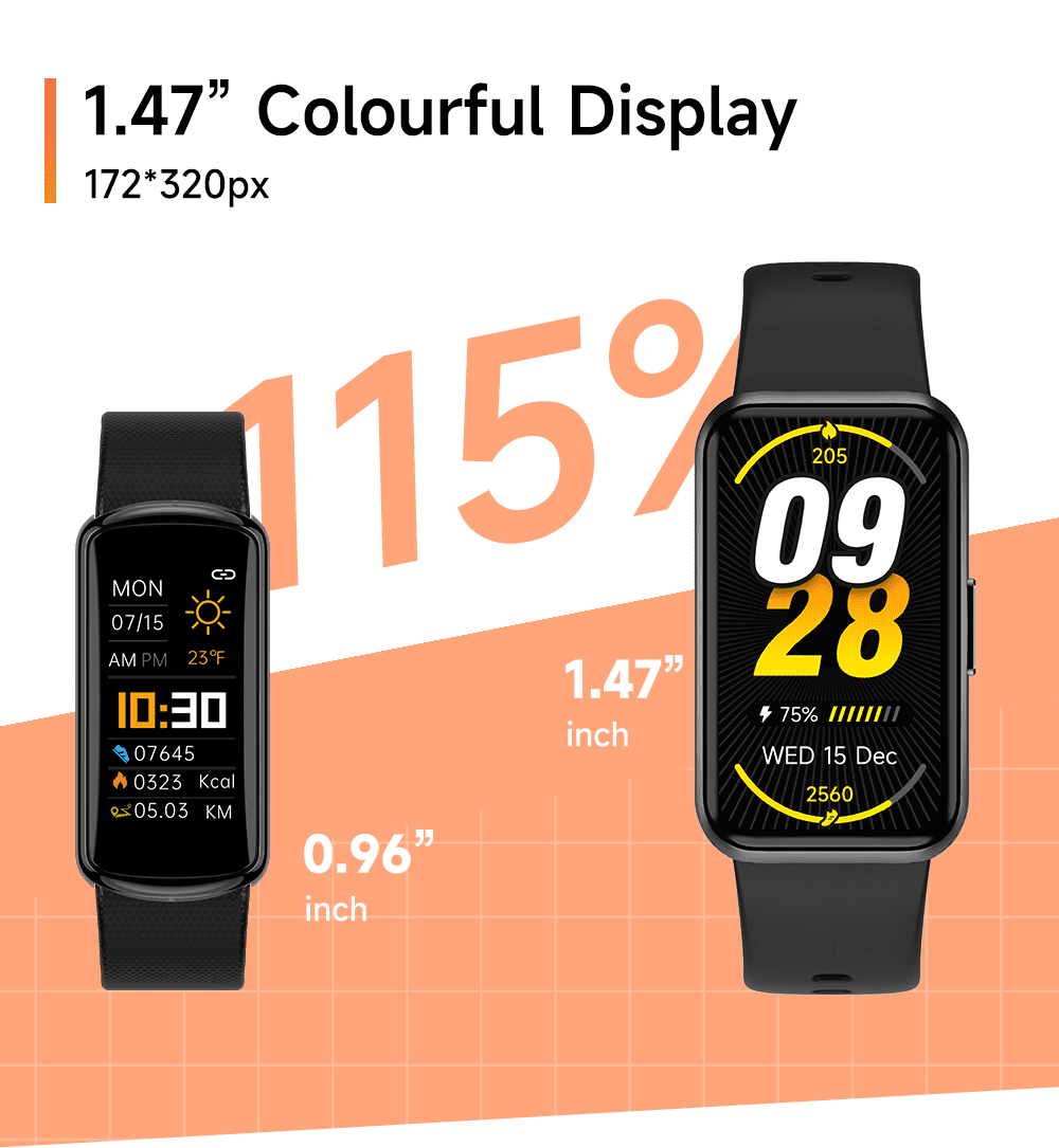 STA Smart Watch,IP68 Waterproof Smartwatch for Women Men 180+ Sports Modes,1.47-inch Fitness Tracker with Bluetooth Call(Answer/Make Calls) STA Smartwatch Compatible with Android and iPhone (Black)