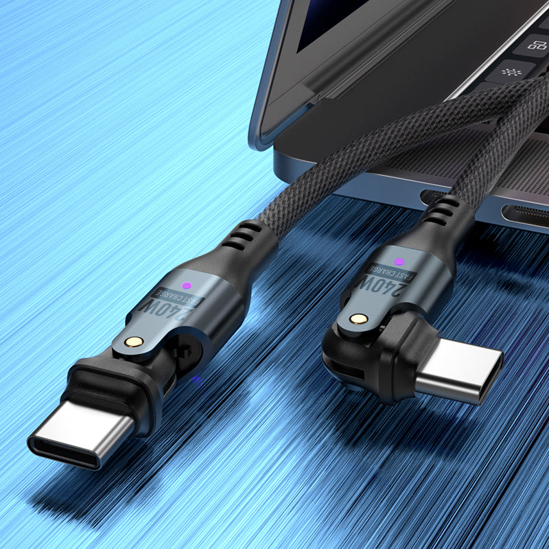 USB C to USB C Cable, Type C 240W Fast Charging Cable (6FT) for iPhone 16 Series, iPad Mini 6 and More (USB 2.0, Black)