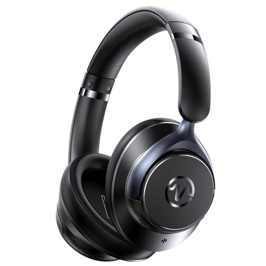 Active Noise Cancelling Headphones,60H Playtime Bluetooth 6.0 Wireless Headphones with Hi-Res Audio, Over Ear Headphones with Microphone, Deep Bass,Comfort Fit,Foldable Headset for Travel Office Game