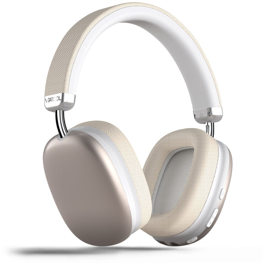 Bluetooth Headphones Over Ear, 65Hrs Playtime Wireless Headphones,Bass Boosted by 90%,Lightweight Headset with Deep Bass, Clear Call with 4 Noise Cancelling Mics,Low Latency for Travel Work Cellphone