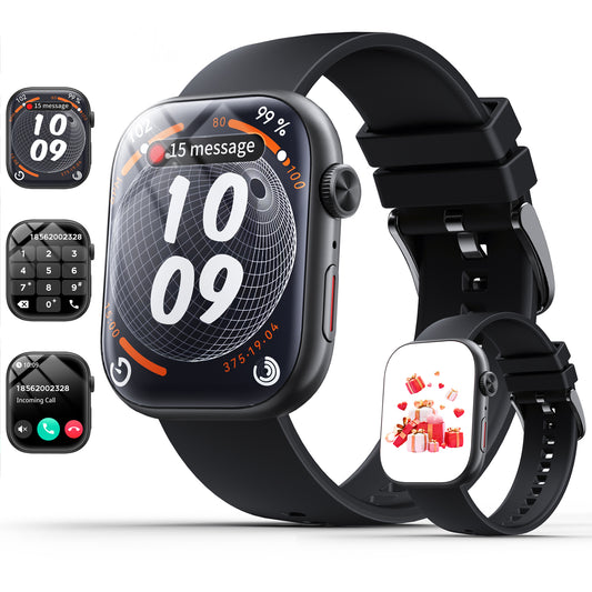 STA Smart Watch for Android and iPhone,2.01" Smartwatch for Men Women,Fitness Activity Tracker (Black)