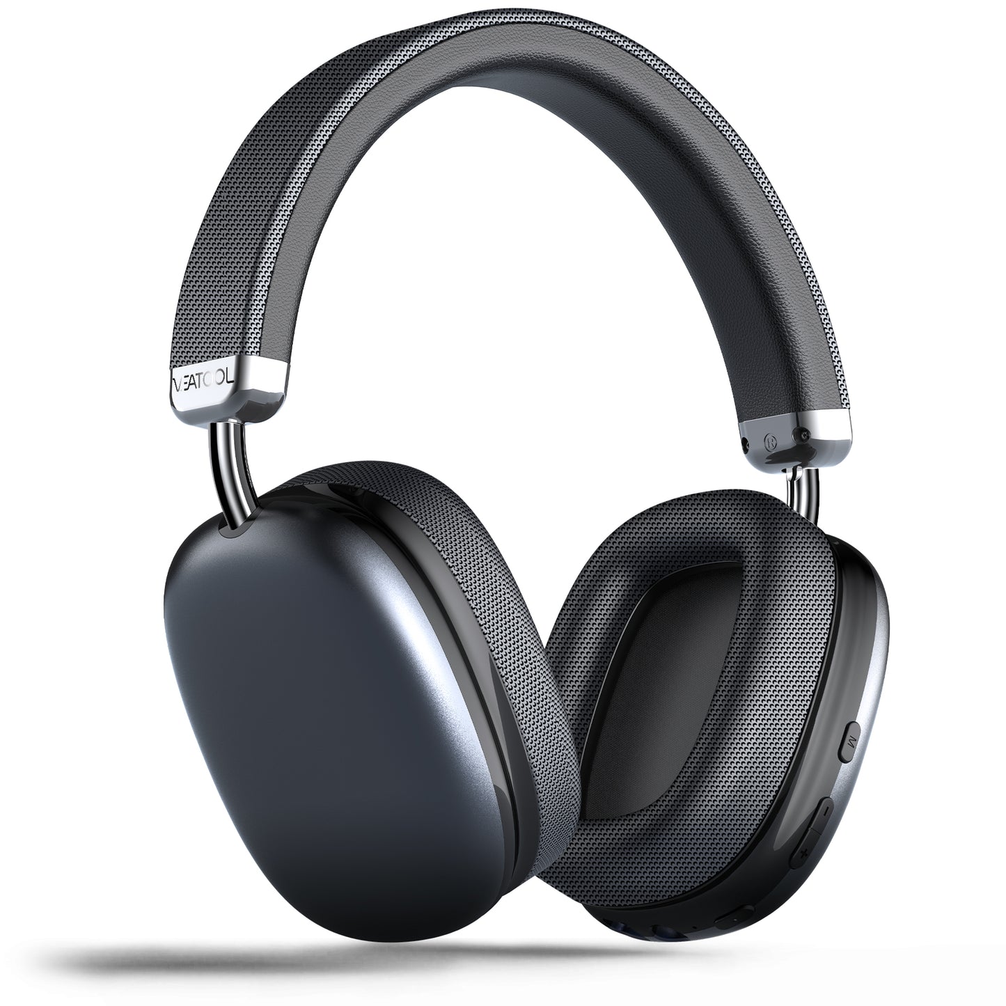 Bluetooth Headphones Over Ear, 65Hrs Playtime Wireless Headphones,Bass Boosted by 90%,Lightweight Headset with Deep Bass, Clear Call with 4 Noise Cancelling Mics,Low Latency for Travel Work Cellphone