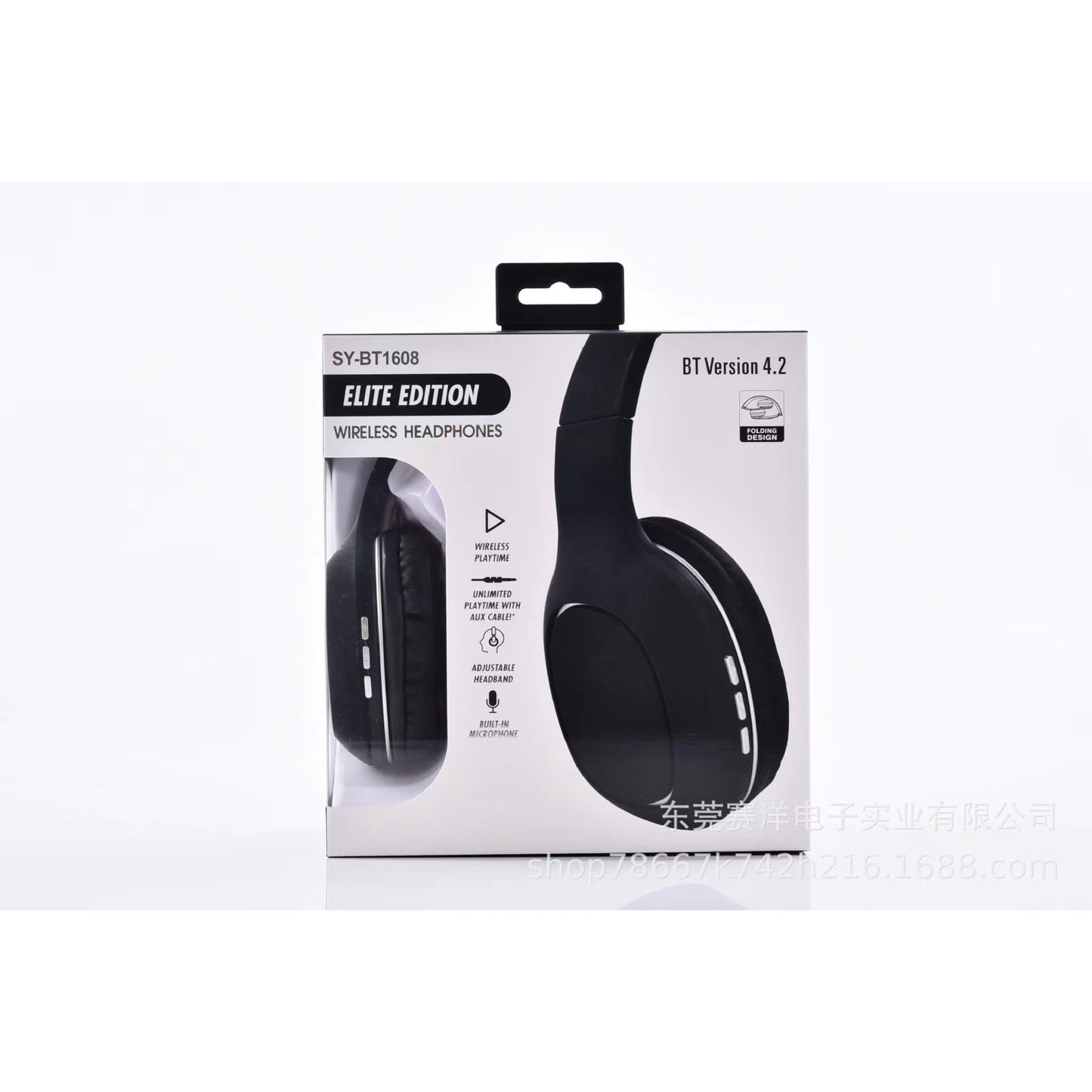 Bluetooth Headphones Over Ear, Bluetooth V5.0 Wireless Headphones with Microphone,Foldable Lightweight Headset with Deep Bass,HiFi Stereo Sound for Travel Work Laptop PC Cellphone