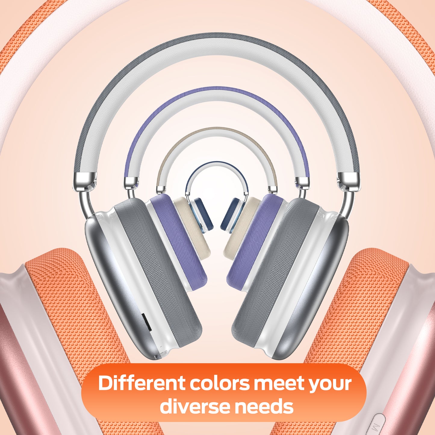 Bluetooth Headphones Over Ear, 65Hrs Playtime Wireless Headphones,Bass Boosted by 90%,Lightweight Headset with Deep Bass, Clear Call with 4 Noise Cancelling Mics,Low Latency for Travel Work Cellphone