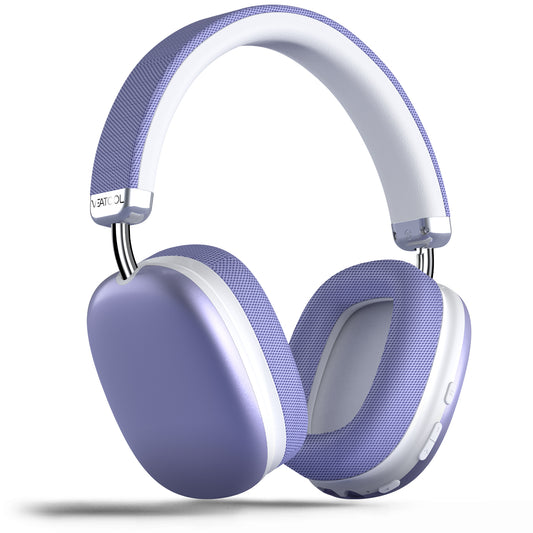 Bluetooth Headphones Over Ear, 65Hrs Playtime Wireless Headphones,Bass Boosted by 90%,Lightweight Headset with Deep Bass, Clear Call with 4 Noise Cancelling Mics,Low Latency for Travel Work Cellphone