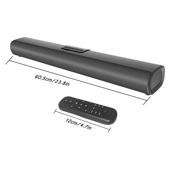 2.1ch Sound Bars for TV, Soundbar with Subwoofer, Wired & Wireless Bluetooth 5.0 3D Surround Speakers, Optical/HDMI/AUX/RCA/USB Connection, Wall Mountable, Remote Control
