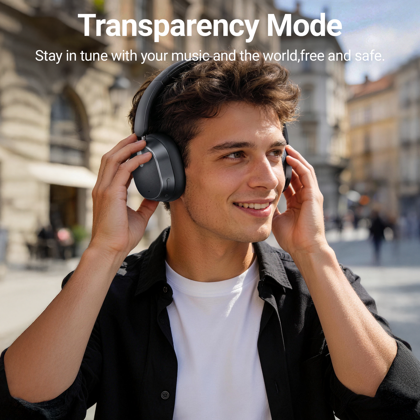 VEAT00L Hybrid Active Noise Cancelling Headphones, Wireless Over Ear Bluetooth 6.0 ANC Headset, 120 Hrs Playtime Wireless Headphones, Spatial Audio, Deep Bass,6-Mic ENC Clear Calls Comfort Fit Earcup