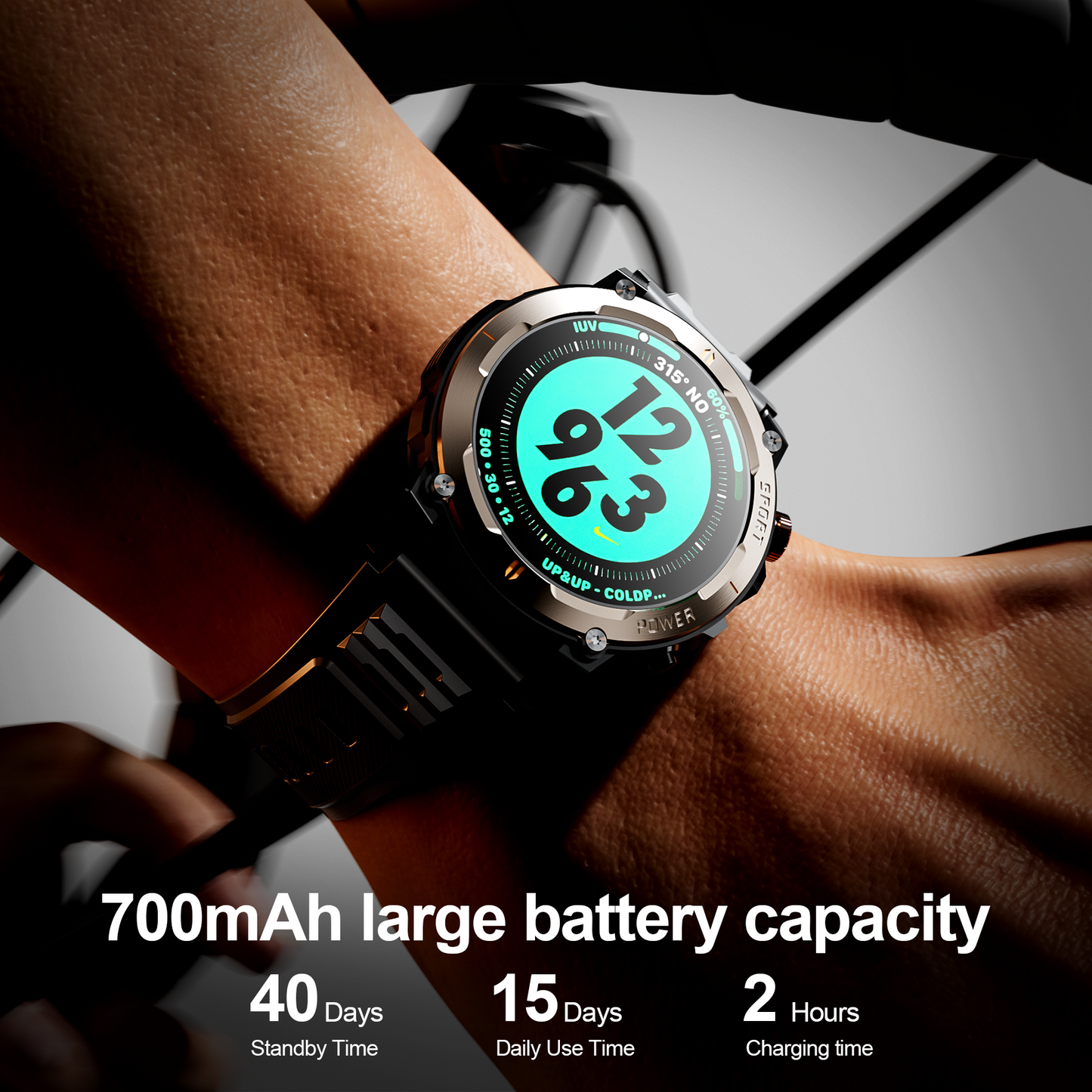 STA Smart Watch,IP68 Waterproof Smartwatch for Women Men 180+ Sports Modes,1.52-inch Fitness Tracker with Bluetooth Call(Answer/Make Calls) STA Smartwatch Compatible with Android and iPhone (Black)