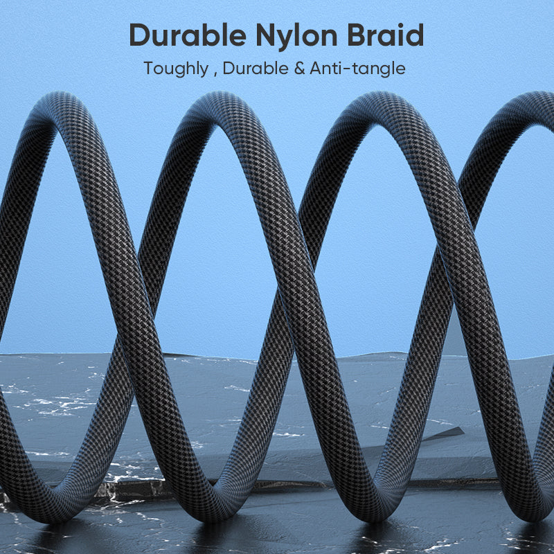 USB C to USB C Cable, Type C 240W Fast Charging Cable (6FT) for iPhone 16 Series, iPad Mini 6 and More (USB 2.0, Black)