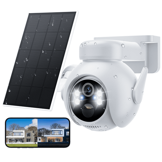 Losei Q8 Security Camera Outdoor/Indoor with Spotlight, HD Full-Color Night Vision Home Cam with AI Human Detection, Weather-Resistant, Cloud/SD Card Storage, Support Alexa & 2.4Ghz WiFi