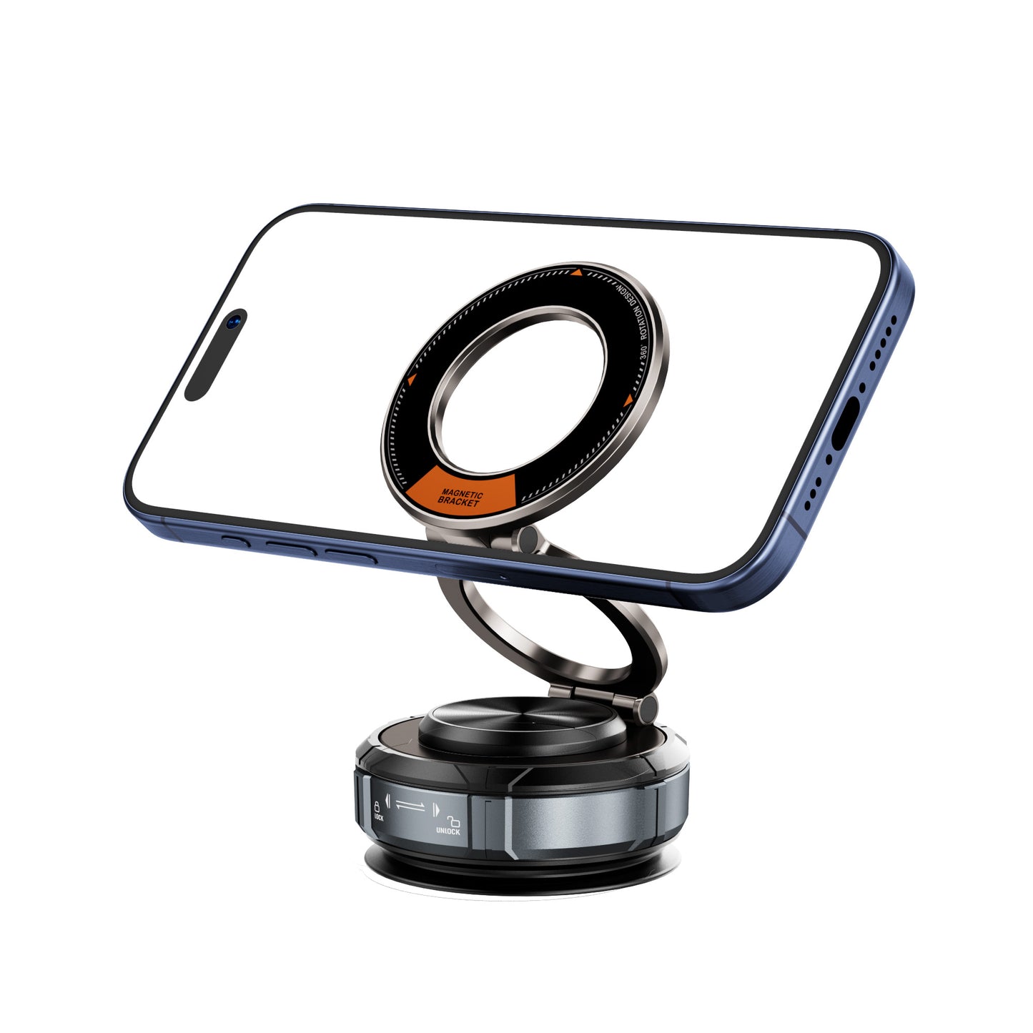 Car Phone Holder for Magsafe 78+LBS Strongest Suction & 2400gf Strongest Magnetic] 360° Adjustable Car Phone Mount, Cell Phone Holders for Your Car for All Smartphones & All Car Models