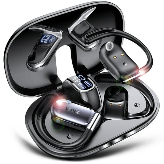 AI Translation Earbuds Real Time, 164 Language Translator Earbuds 4-in-1 Translation Headphones, Audifonos Traductores Inglés Español Open Ear Headphones with Audio and Video Calls, For Business