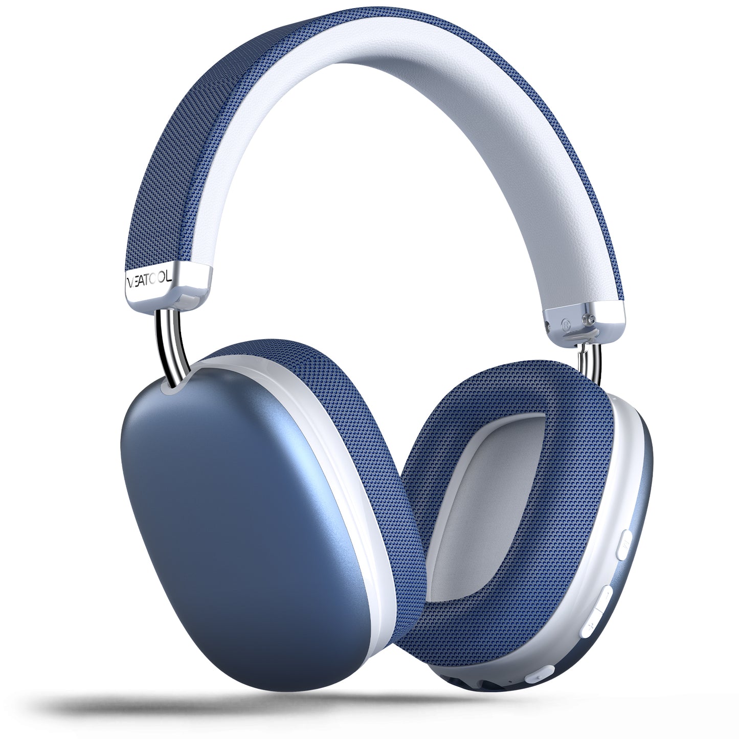 Bluetooth Headphones Over Ear, 65Hrs Playtime Wireless Headphones,Bass Boosted by 90%,Lightweight Headset with Deep Bass, Clear Call with 4 Noise Cancelling Mics,Low Latency for Travel Work Cellphone