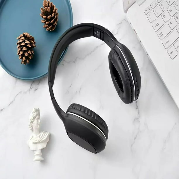 Bluetooth Headphones Over Ear, Bluetooth V5.0 Wireless Headphones with Microphone,Foldable Lightweight Headset with Deep Bass,HiFi Stereo Sound for Travel Work Laptop PC Cellphone