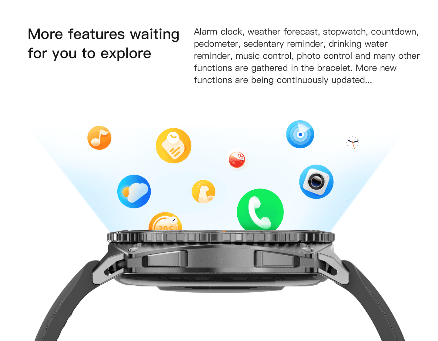 Smart Watch for Android and iPhone, Rotation Waterproof with Mechanical Feel Smartwatch for Women Men 1.43-inch Fitness Tracker, Smart Watch with Bluetooth Call(Answer/Make Calls)