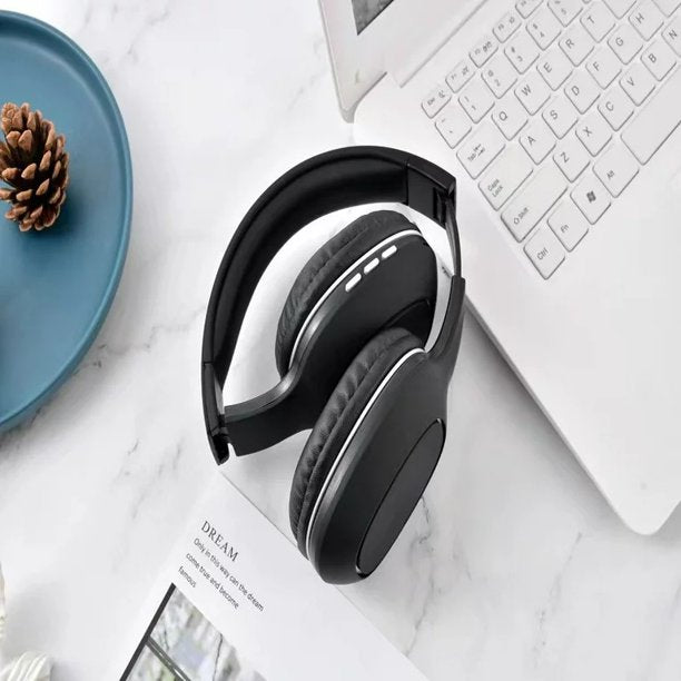 Bluetooth Headphones Over Ear, Bluetooth V5.0 Wireless Headphones with Microphone,Foldable Lightweight Headset with Deep Bass,HiFi Stereo Sound for Travel Work Laptop PC Cellphone